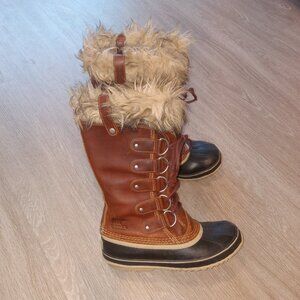 GREAT PREMIUM BROWN LEATHER SOREL BOOTS!!!